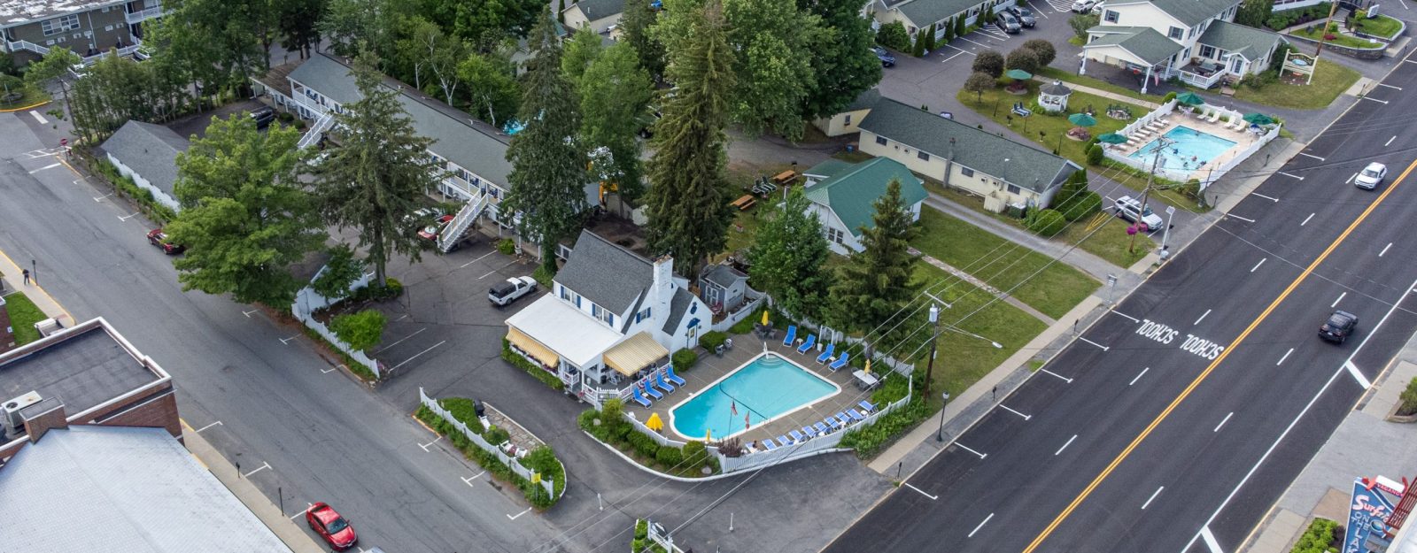 Admiral Motel Lake George NY room with king bed near the village